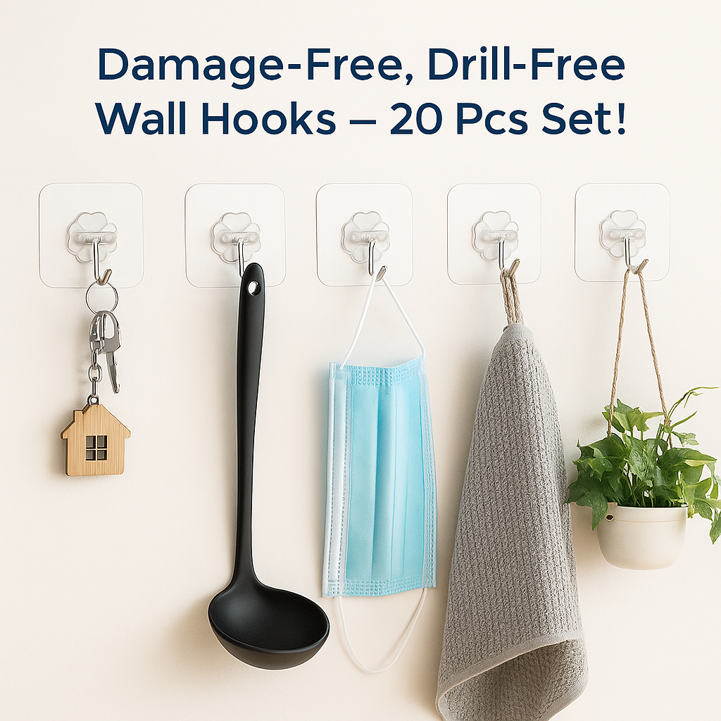 20 Pcs Heavy-Duty Wall Hooks