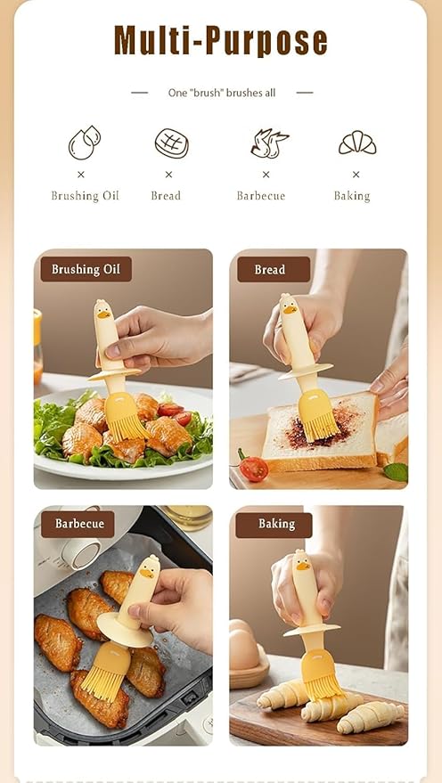 Oil Dispenser Bottle with Silicone Brush