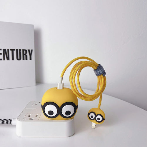 3D Cartoon Charger Cable Protector Set