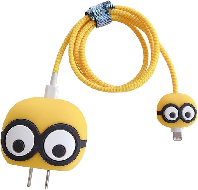 3D Cartoon Charger Cable Protector Set