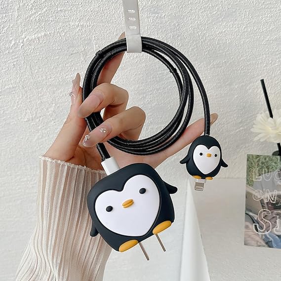 Penguin Charger Silicone Case Cover